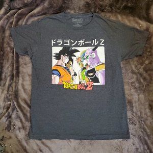 Dragon Ball Z Mens Super Saiyan Funimation Gray T-shirt Size Large